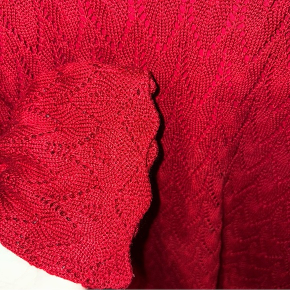 Cato Red V-Neck Sweater - Picture 4 of 5